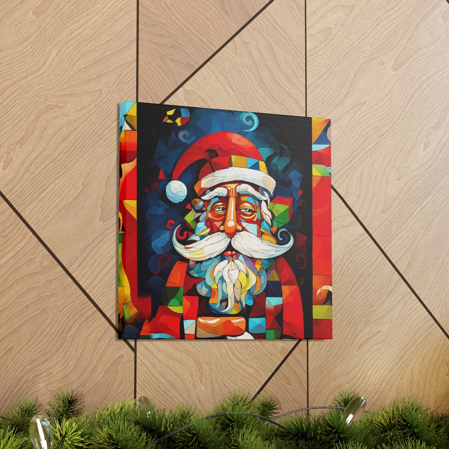 Christmas canvas prints Picasso Santa