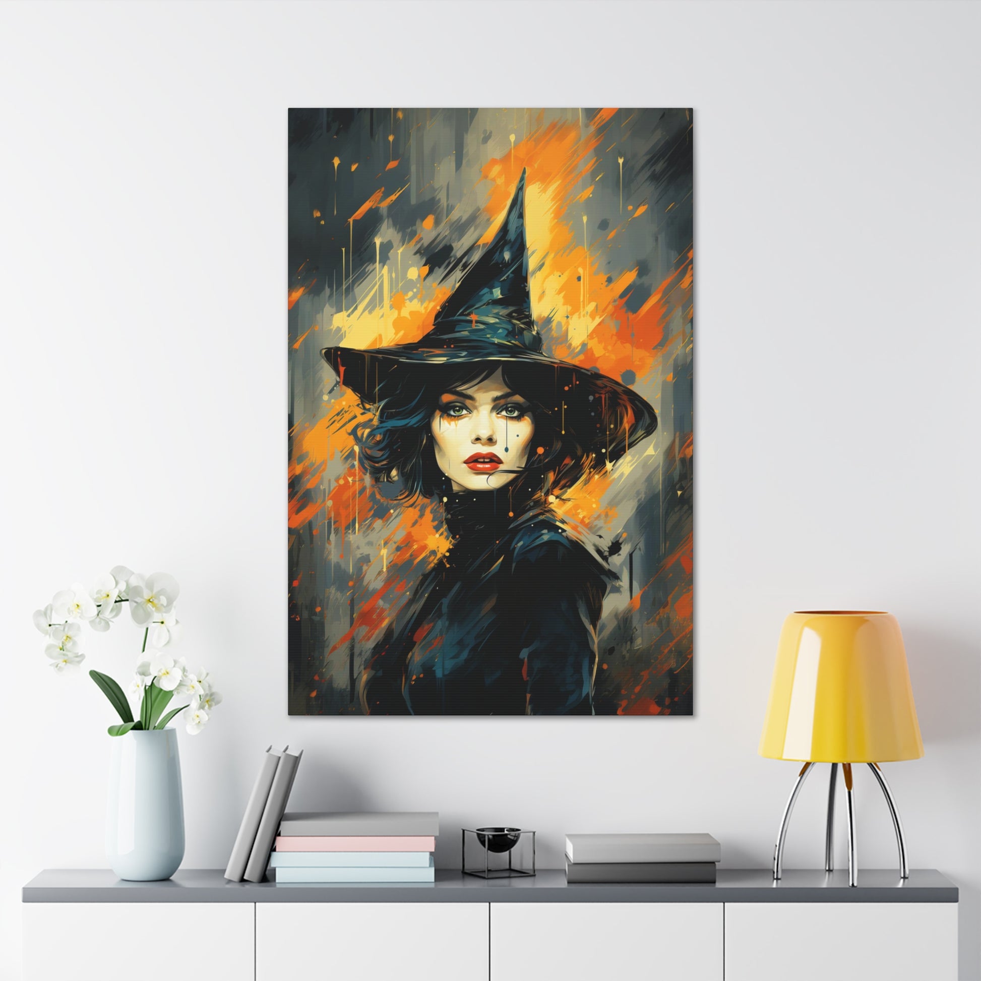 halloween witch wall art