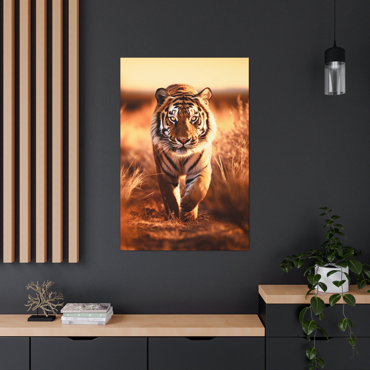 aesthetic tiger indoor decor
