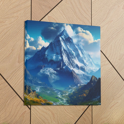 mountains snow-covered wall art decor