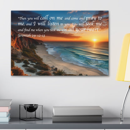aesthetic Christian wall decor you will seek me and you will find me