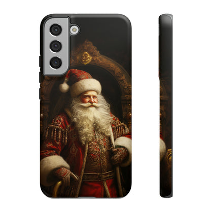 Victorian Santa Claus Tough Christmas Phone Case iPhone Samsung Galaxy Google Pixel Victorian Christmas Cell Phone Cases