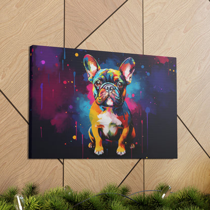 modern art bulldog print
