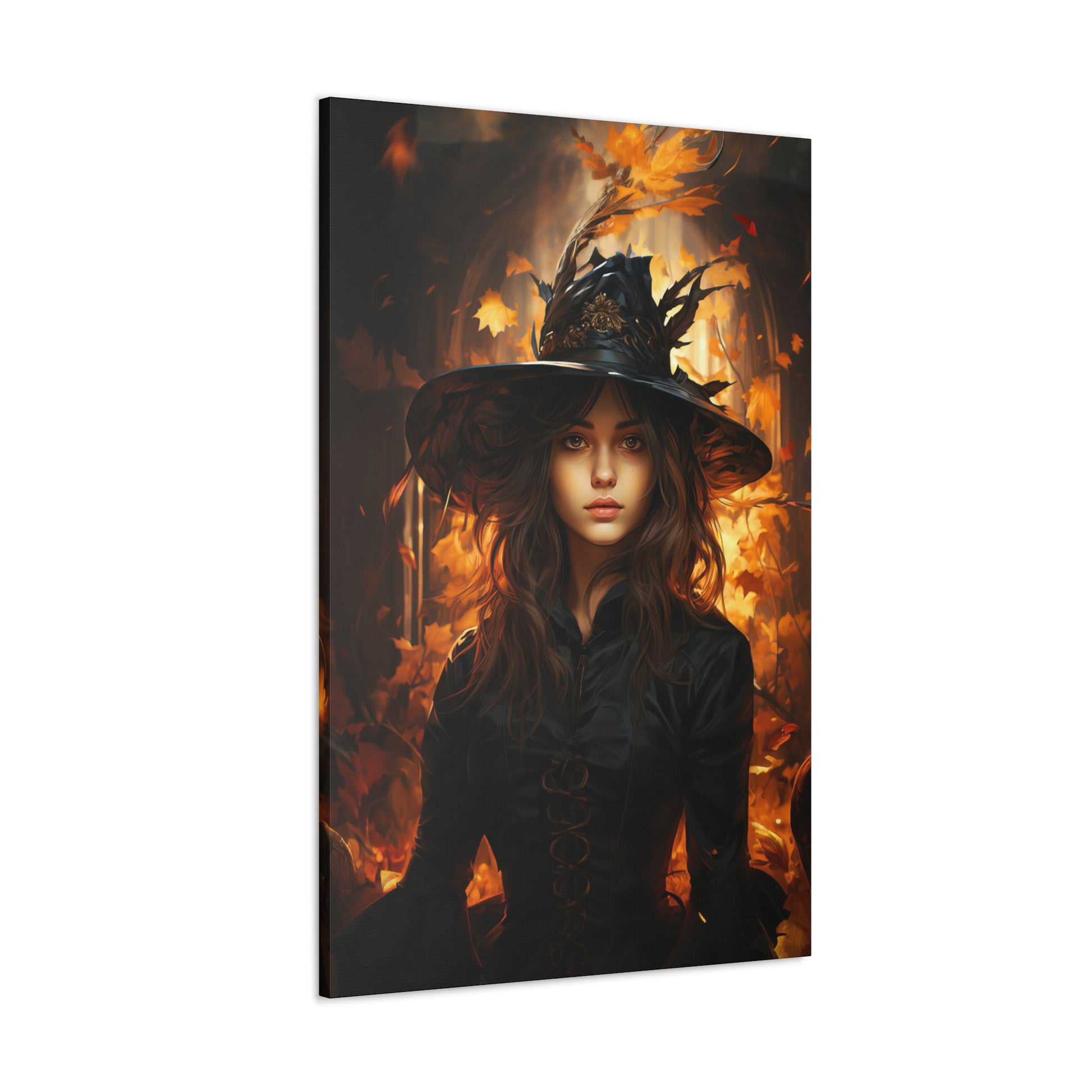 beautiful witch canvas print