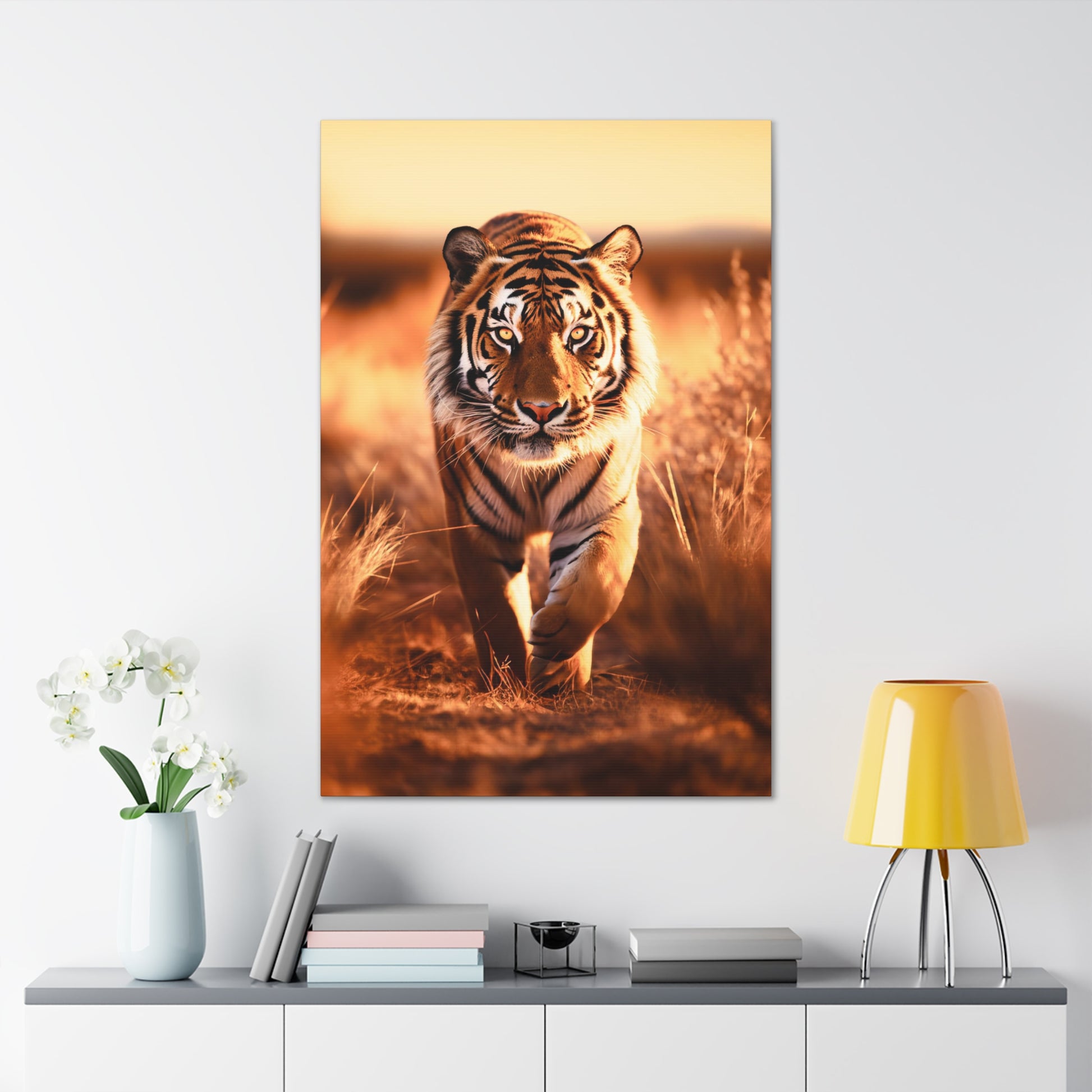 beautiful tiger stretched canvas print