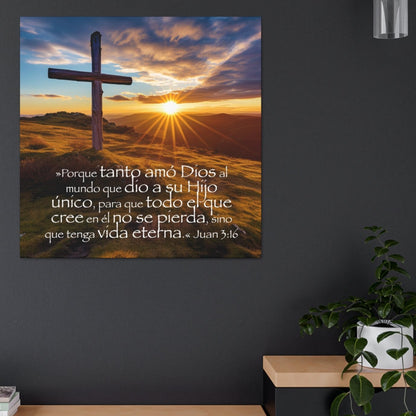 scripture canvas art john 3:16