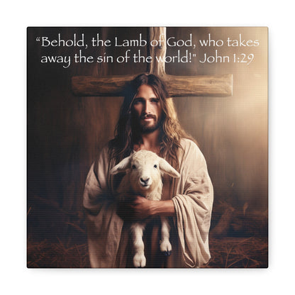 jesus cross lamb john 1:29 wall decor 