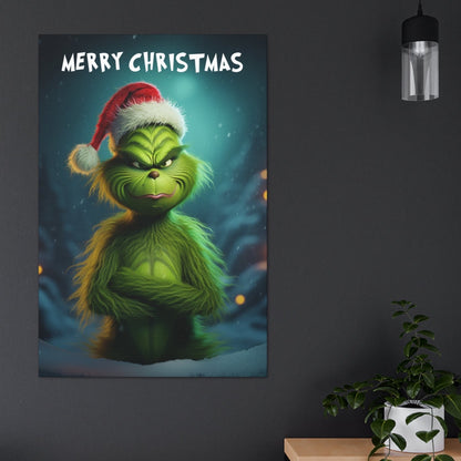 The Grinch Christmas canvas print, Grinch Christmas decor ideas