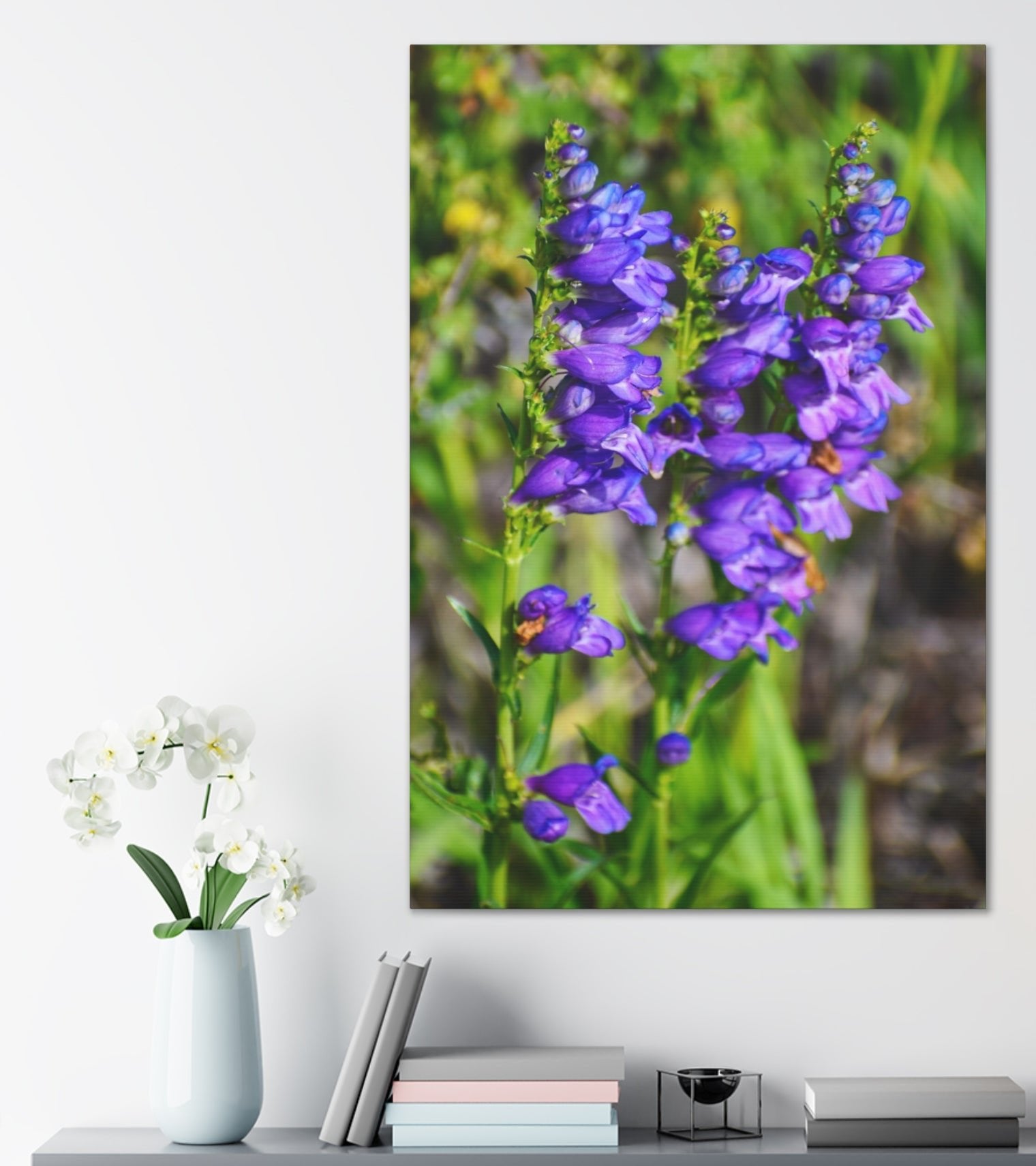 purple flower canvas print