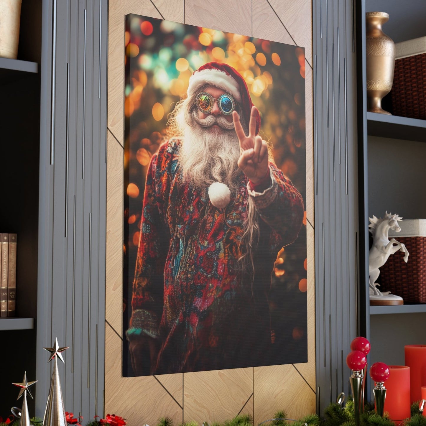 Santa Claus hippie decor