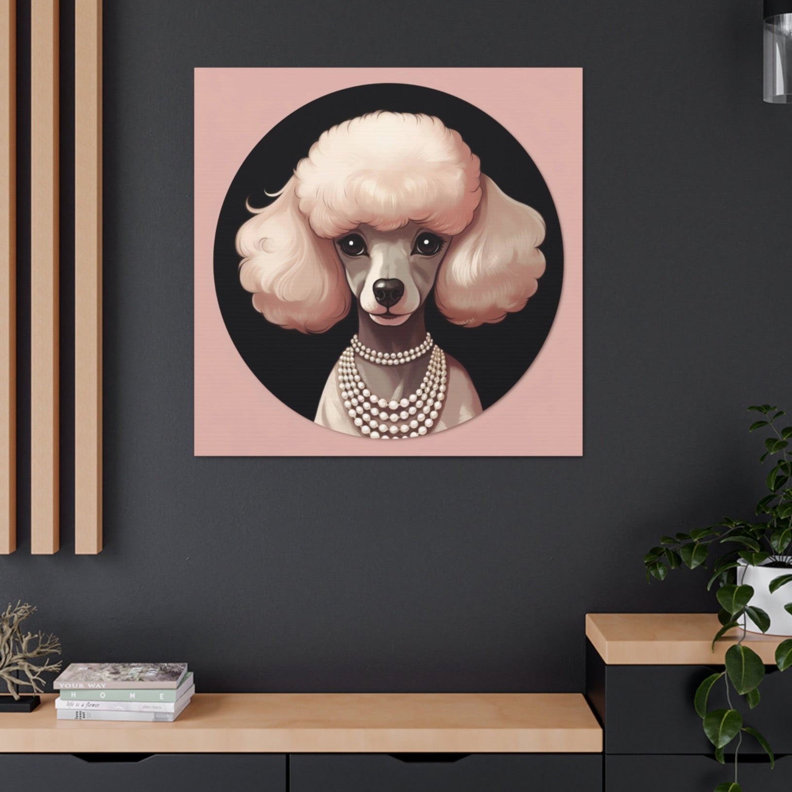 poodle canvas art print