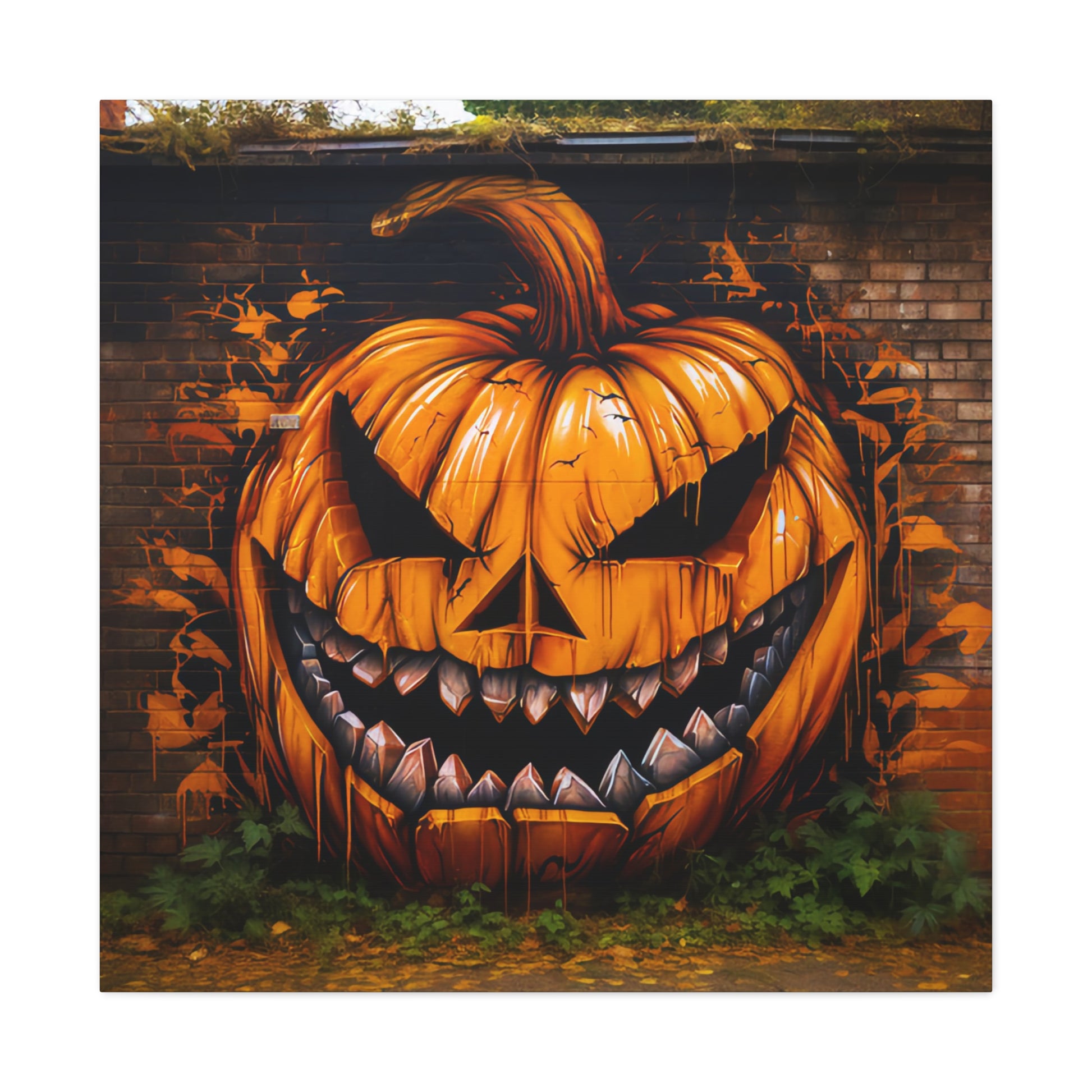 aesthetic Halloween jack-o-lantern art