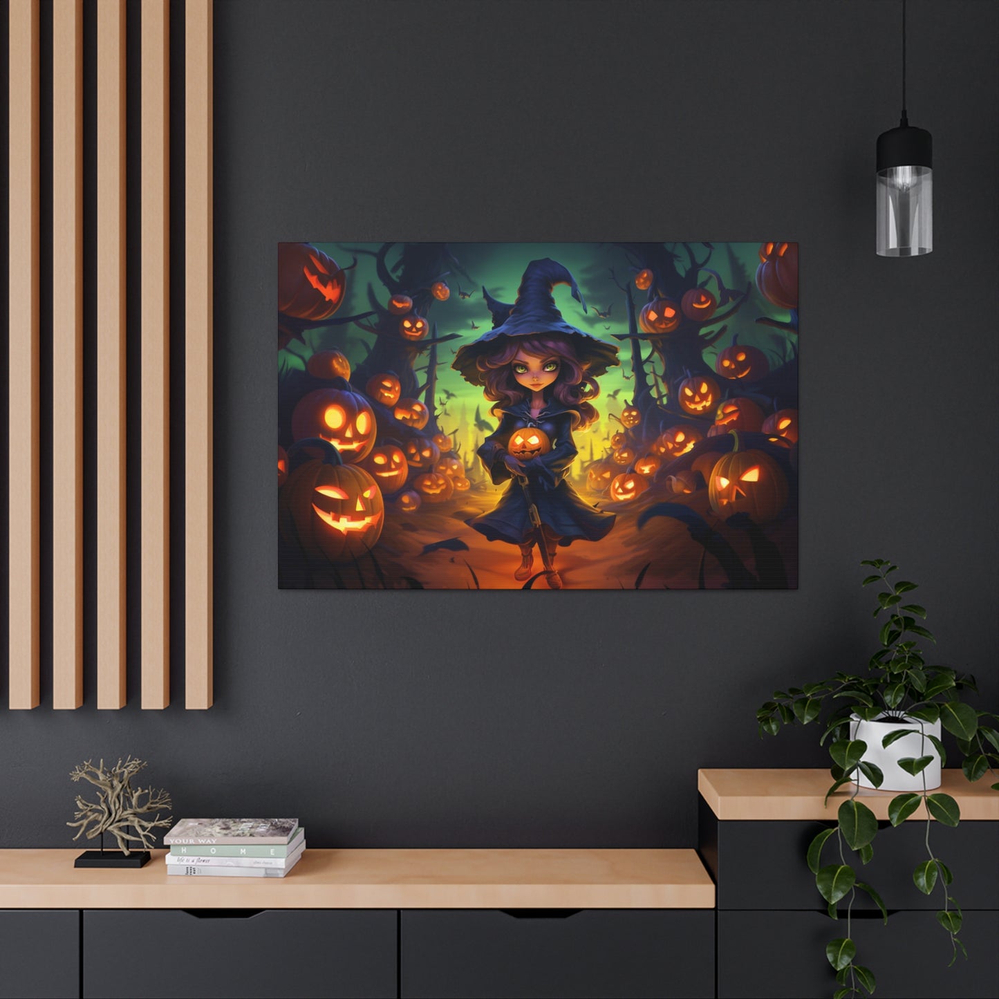 cute witch wall art