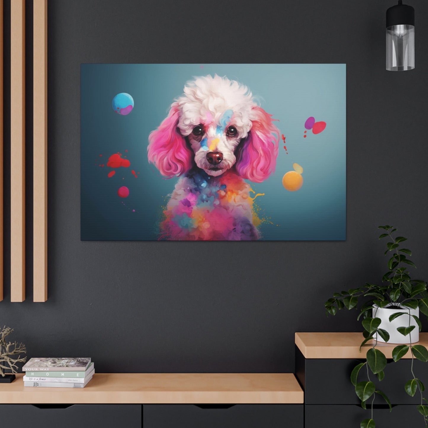 poodle canvas art print