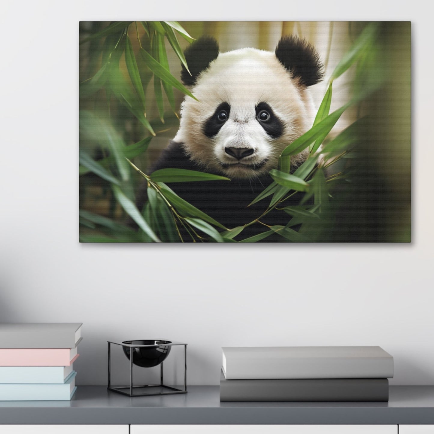 cute panda canvas print