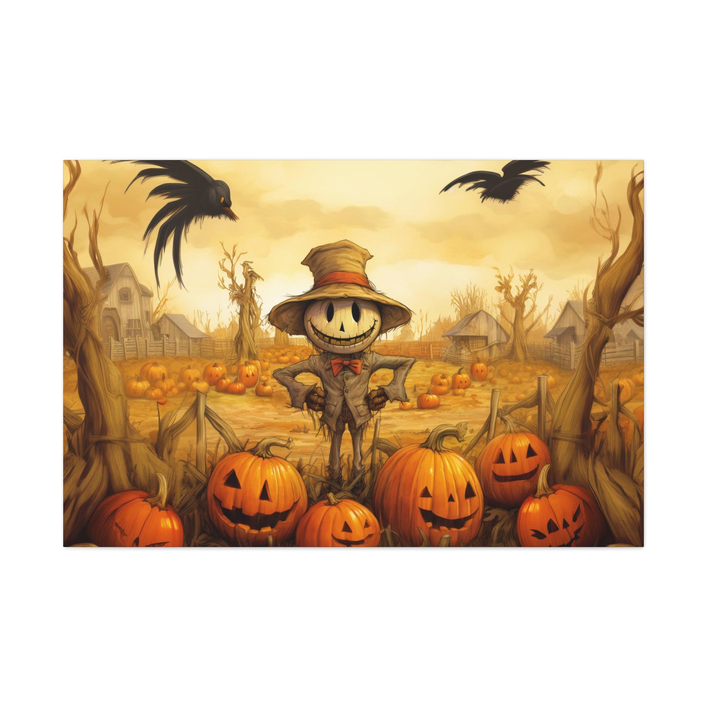 halloween scarecrow wall art