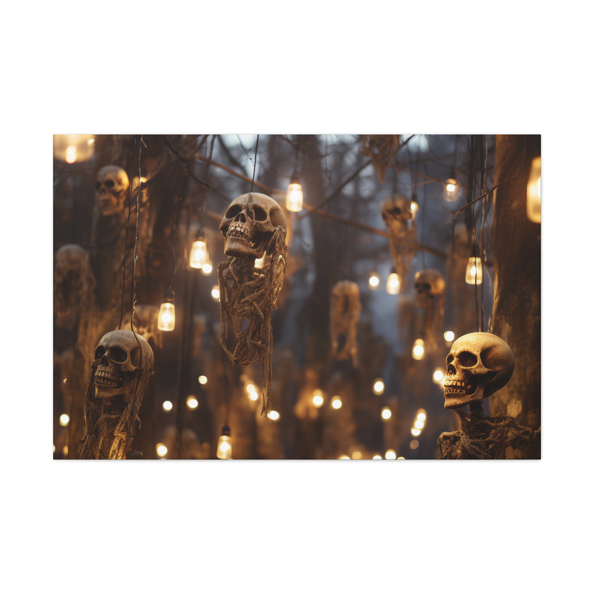 halloween skulls wall art