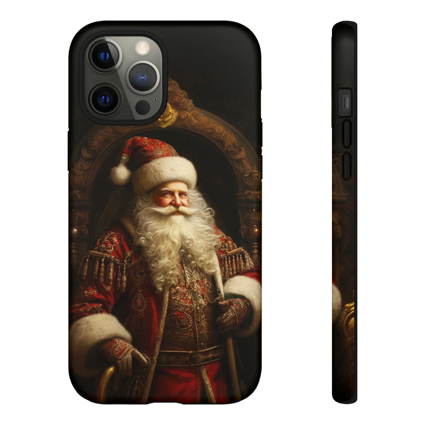 Victorian Santa Claus Tough Christmas Phone Case iPhone Samsung Galaxy Google Pixel Victorian Christmas Cell Phone Cases