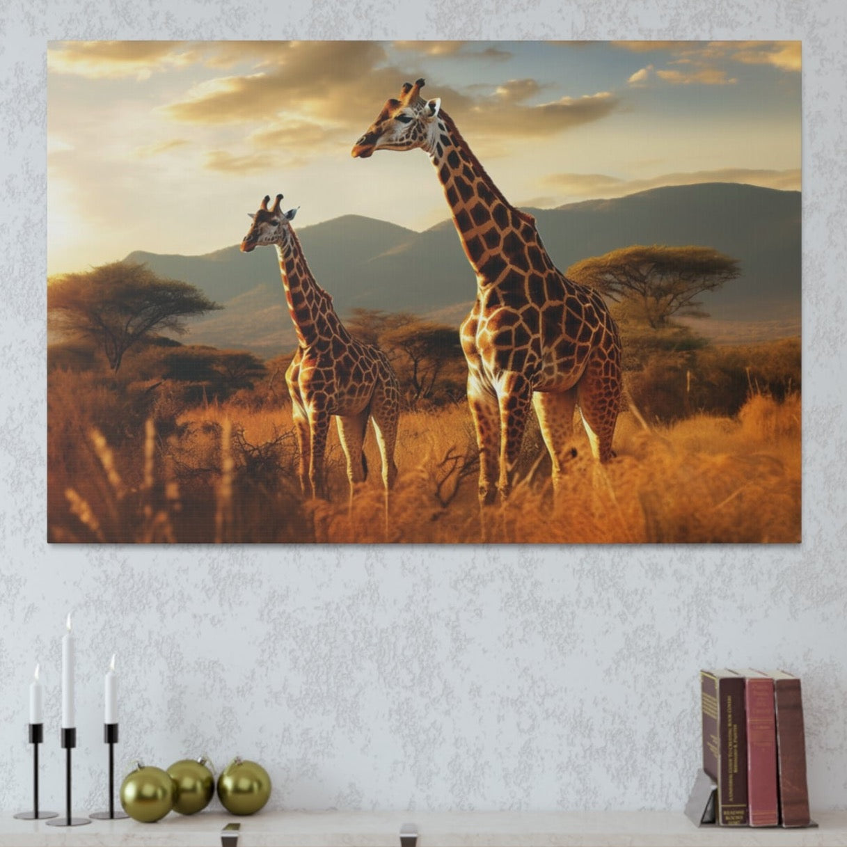 giraffe aesthetic wall decor