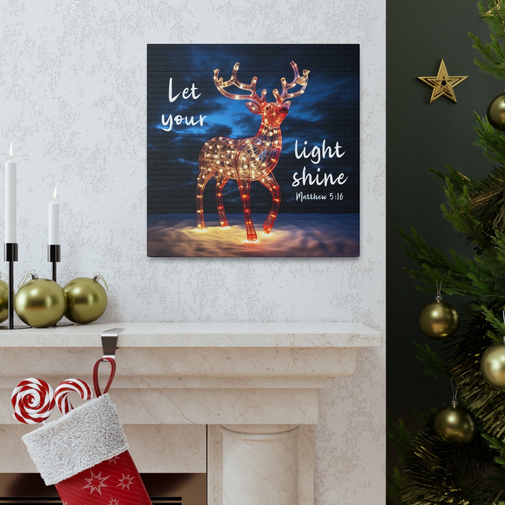 reindeer Christmas art prints