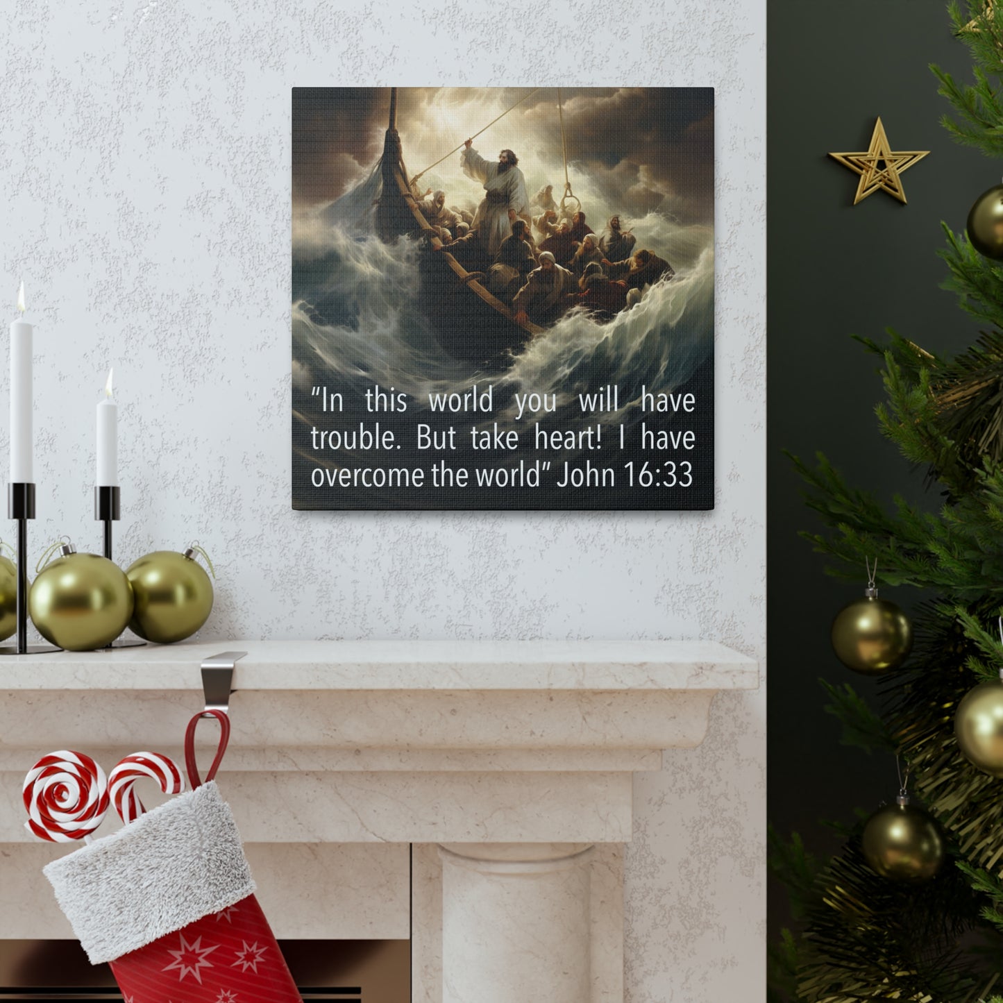 John 16:33 art decor gift