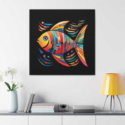 wall art of tropical fish