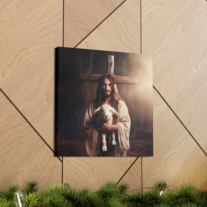Jesus Lamb of God Canvas Print Aesthetic Christian Wall Decor Art Prints Gifts