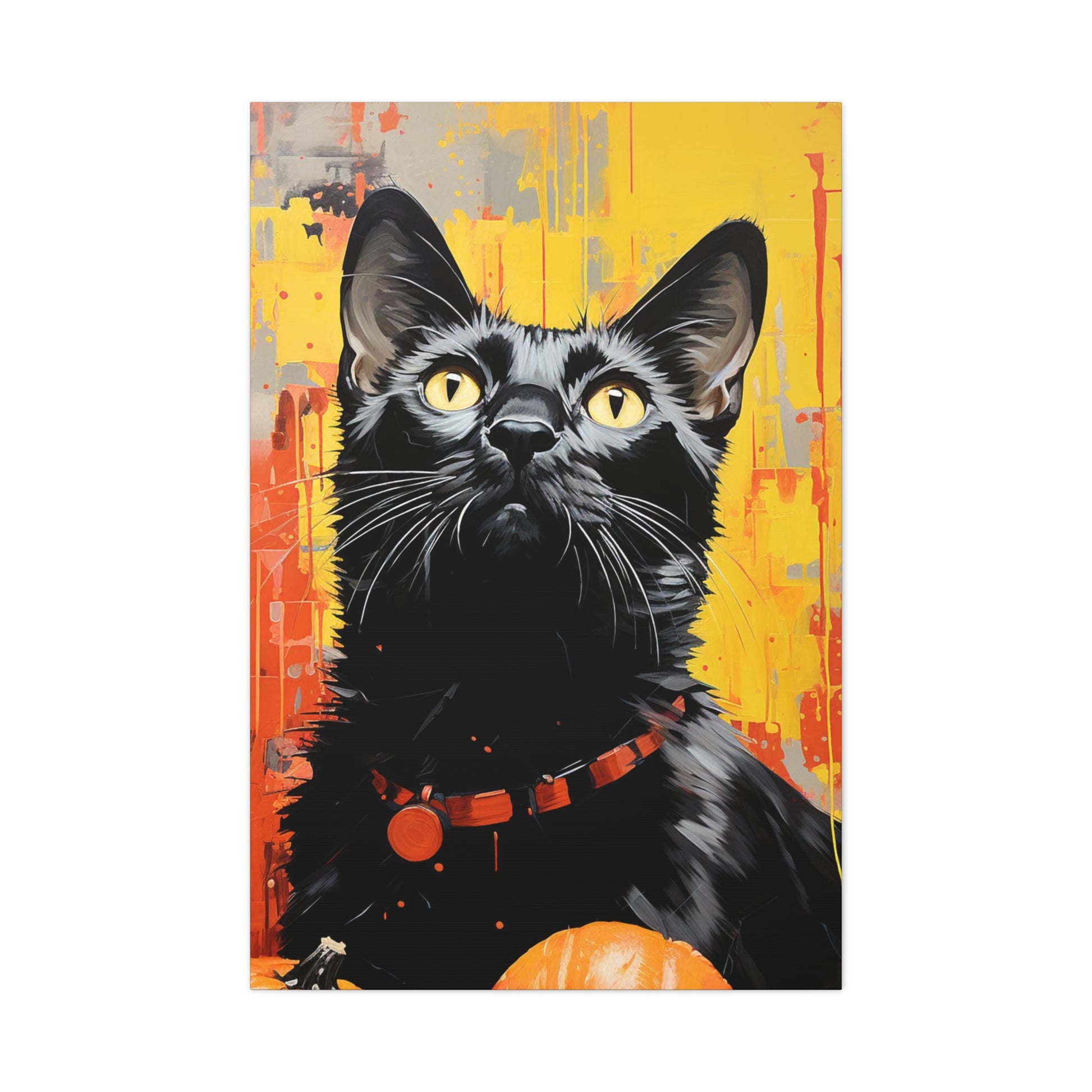Andy Warhol black cats Halloween wall art