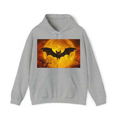Bat Halloween Hoodie Men's Women's Black Grey White Small Medium Large XL XXL XXL Halloween Hooded Sweatshirts