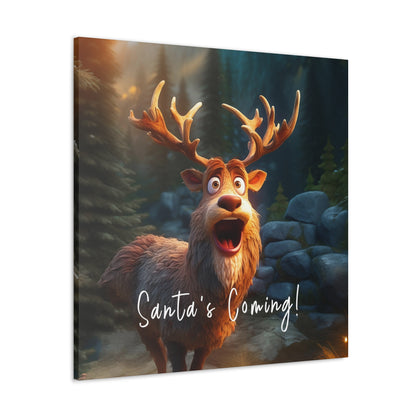 reindeer Christmas wall art prints