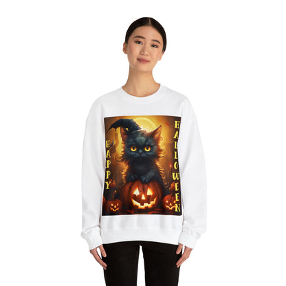 Cute Black Cat Halloween Sweatshirt Men's Women's Black Grey White Small Medium Large XL XXL XXL Halloween Sweatshirts