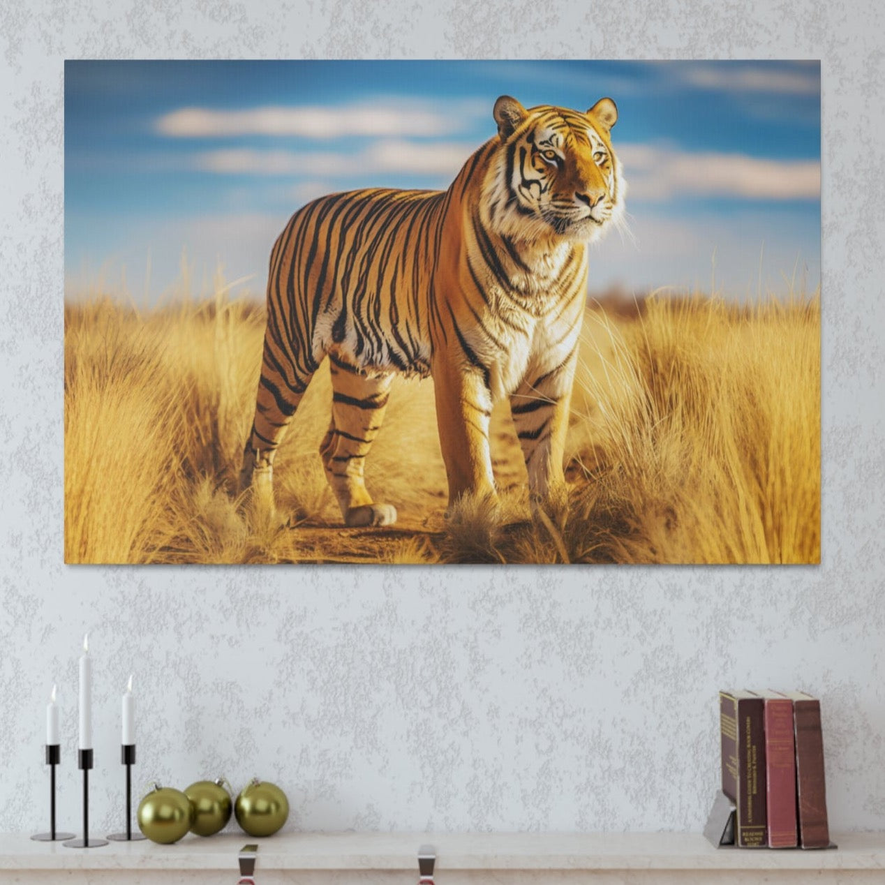 wall art of tiger