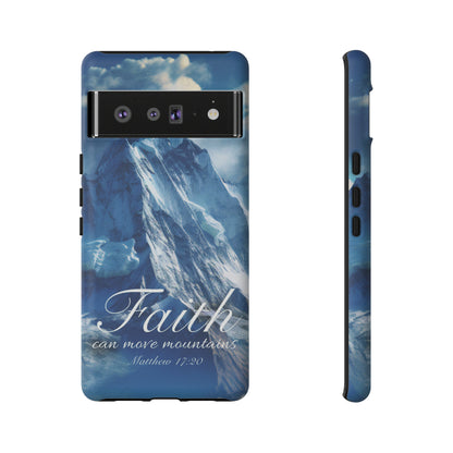 Matthew 17:20 Tough Christian Phone Case iPhone Samsung Galaxy Google Pixel Faith Can Move Mountains Christian Phone Cases