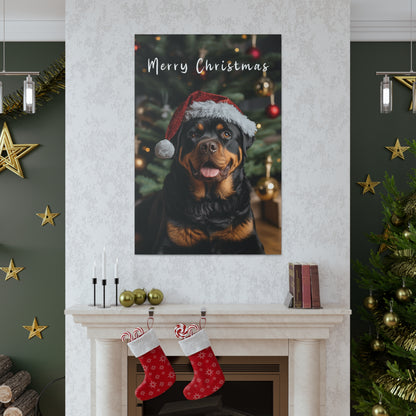 Christmas Rottweilers wall decor