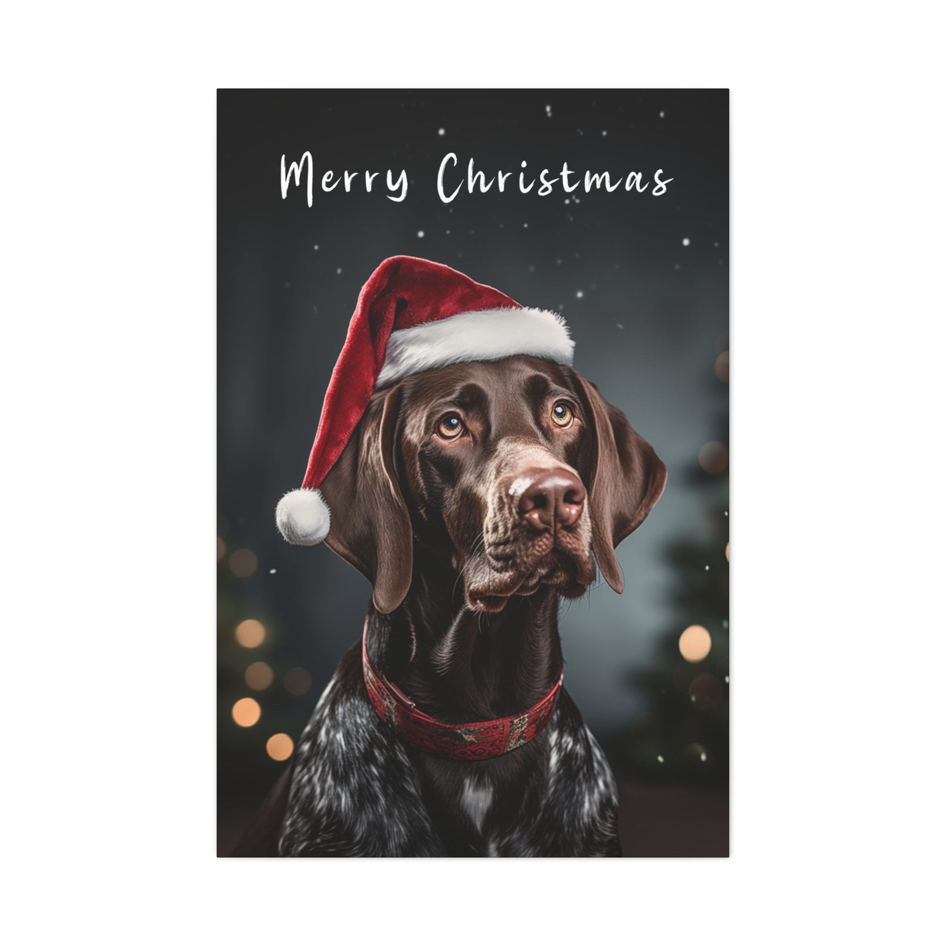 German Shorthaired Pointer Christmas wall art ideas