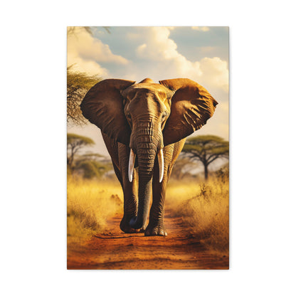 african elephant canvas print painting