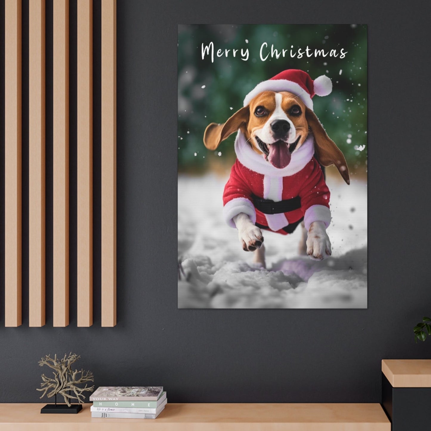 Merry Christmas Beagles wall decor