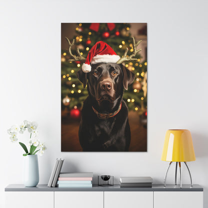 Christmas Chocolate Labs wall decor