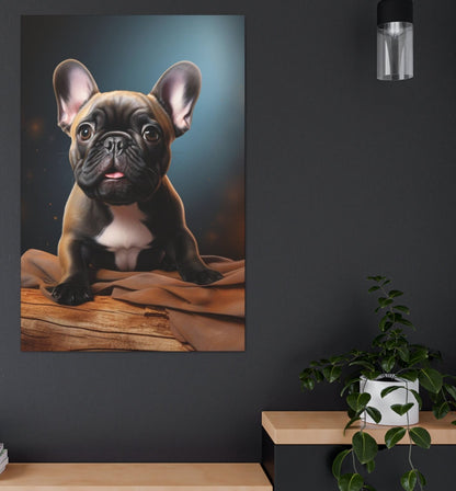 bulldog canvas art print