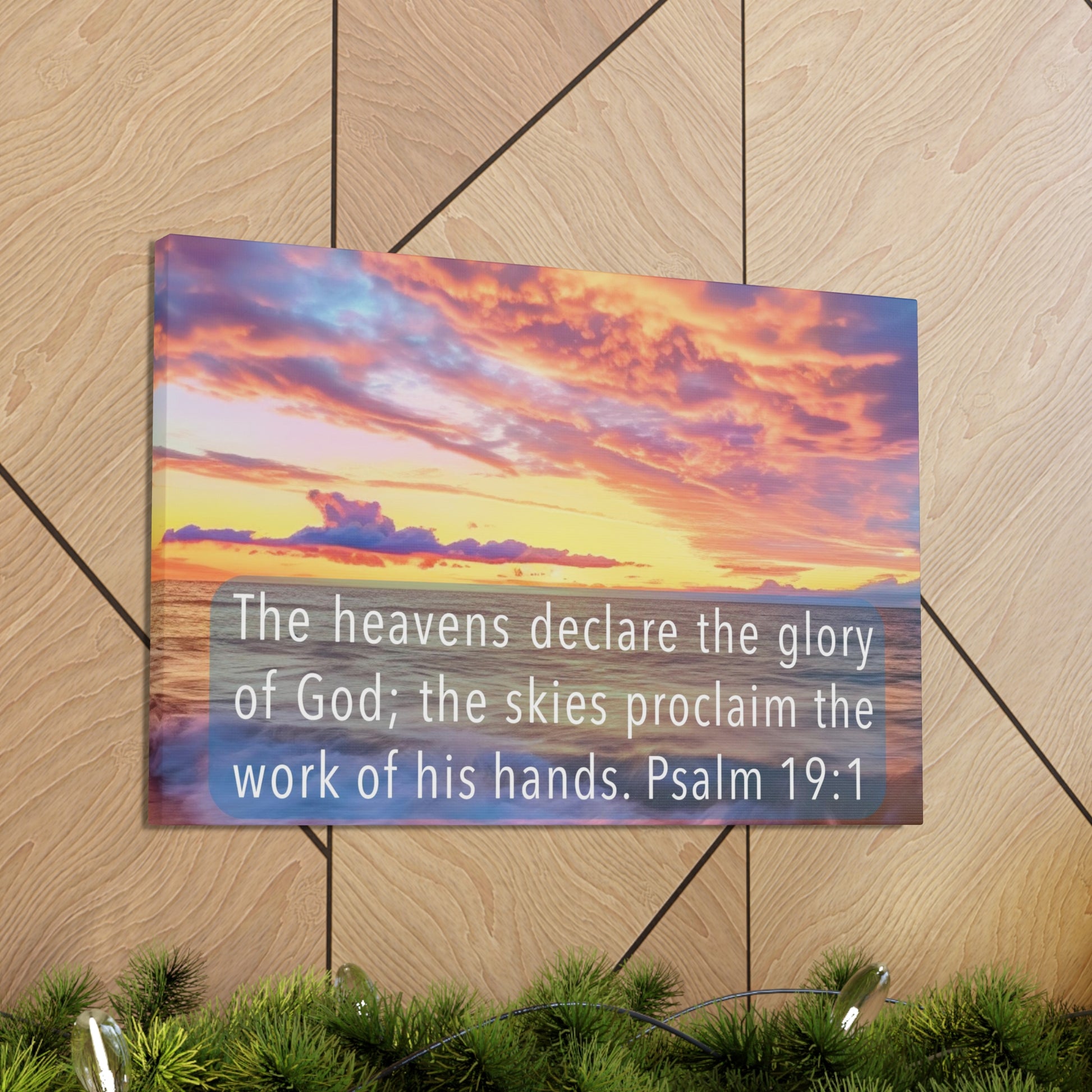 Psalm 19:1 scripture wall art