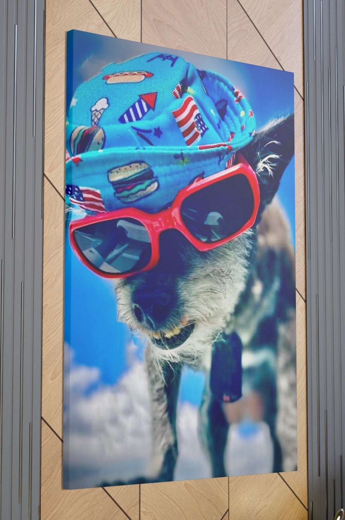 funny dog print art