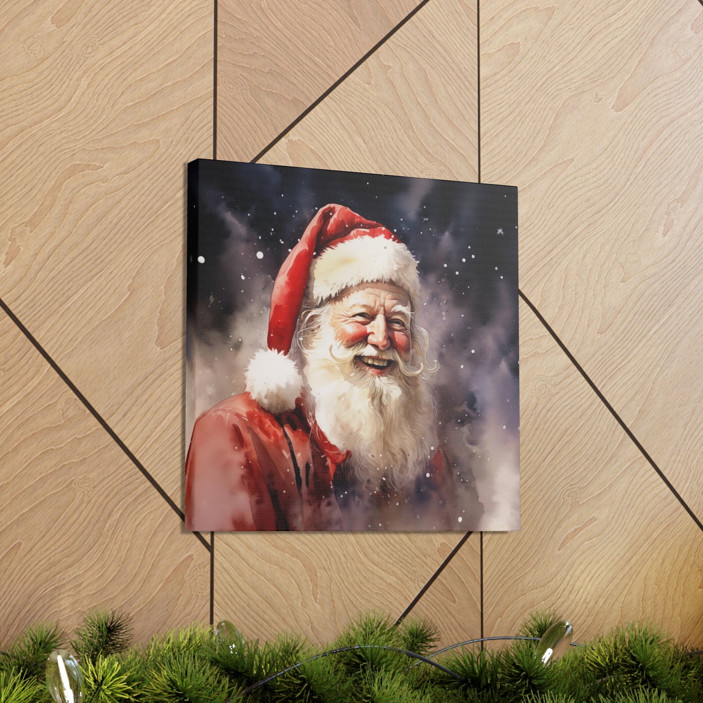 watercolor Christmas Santa Claus decor