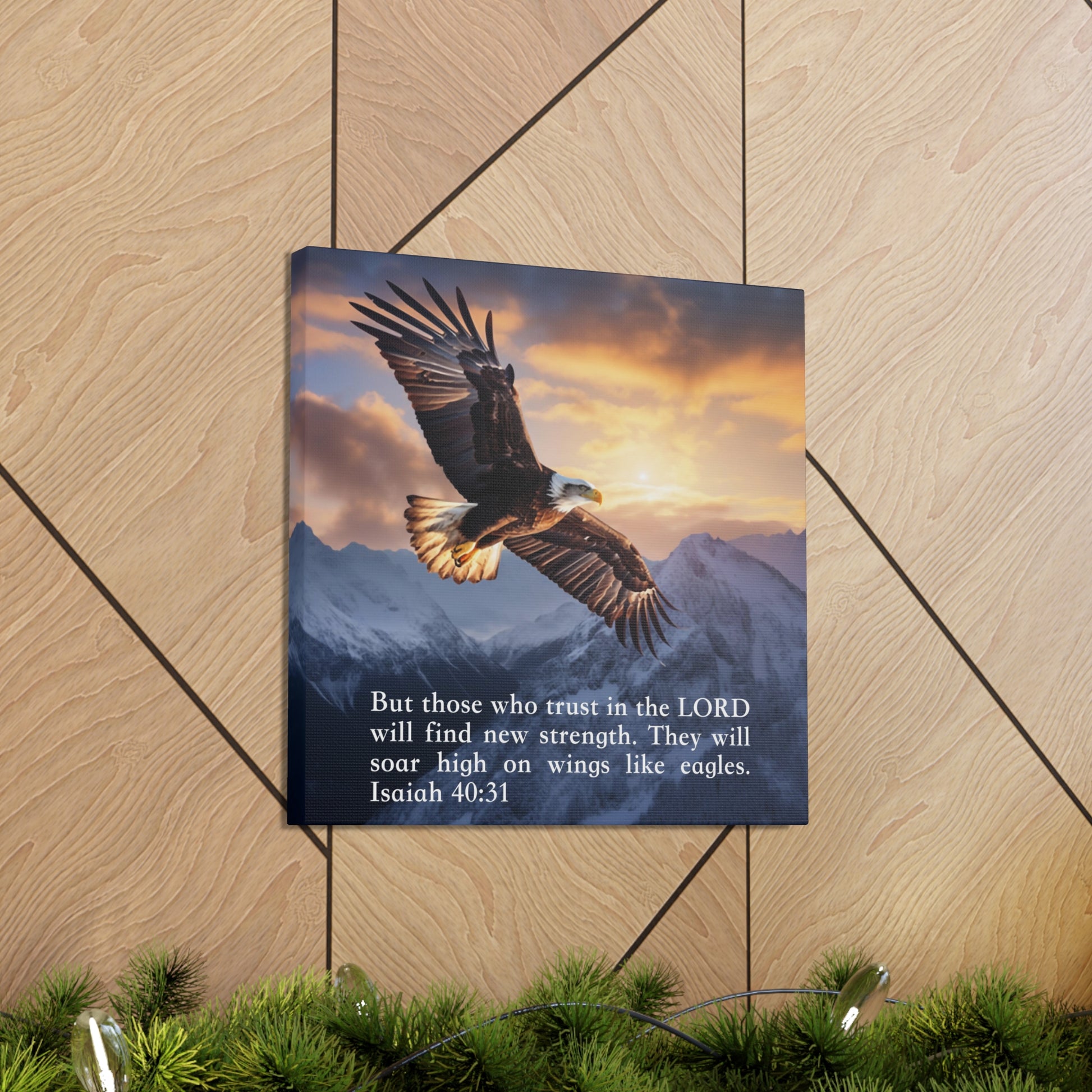 on eagles wings wall decor