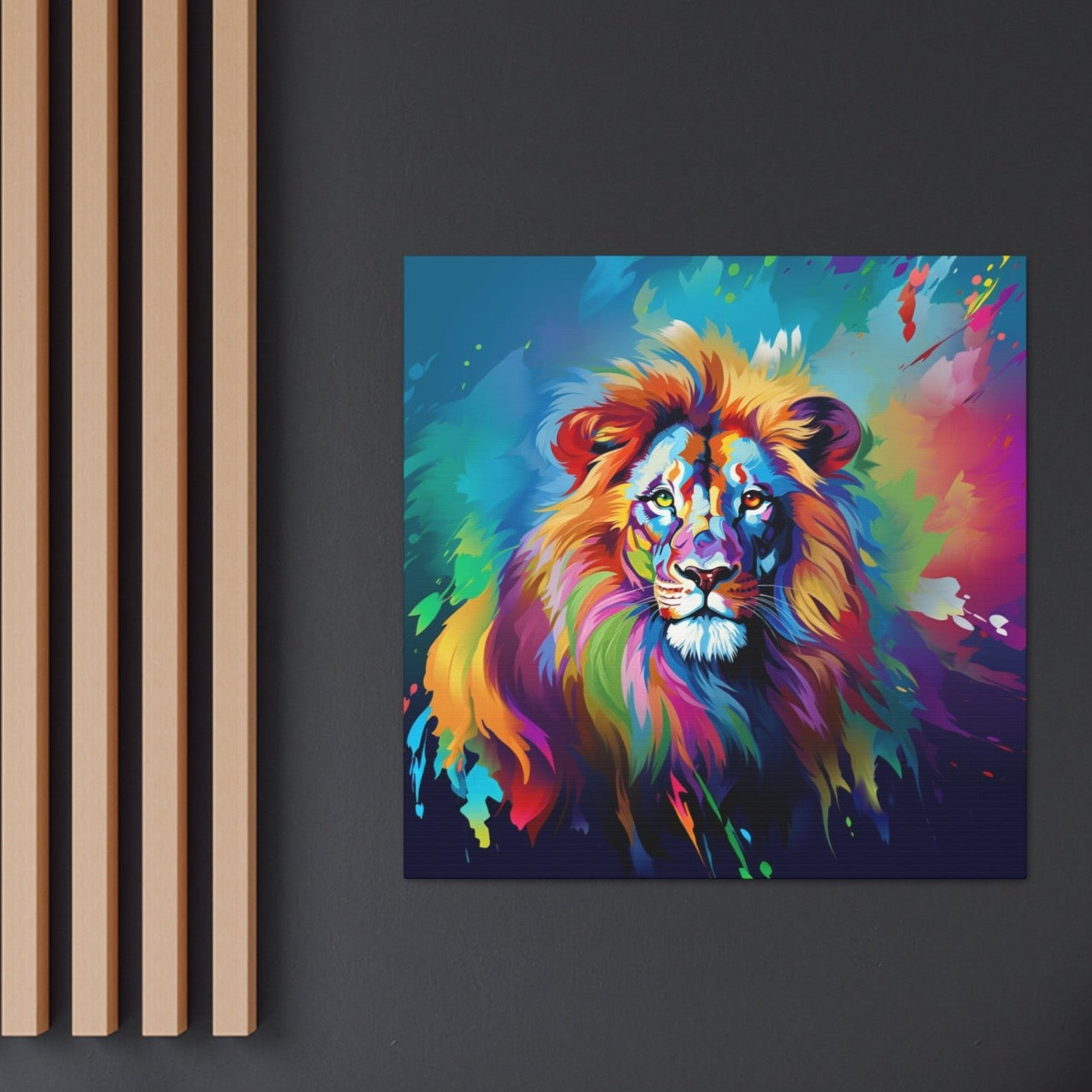 modern art lion wall decor art