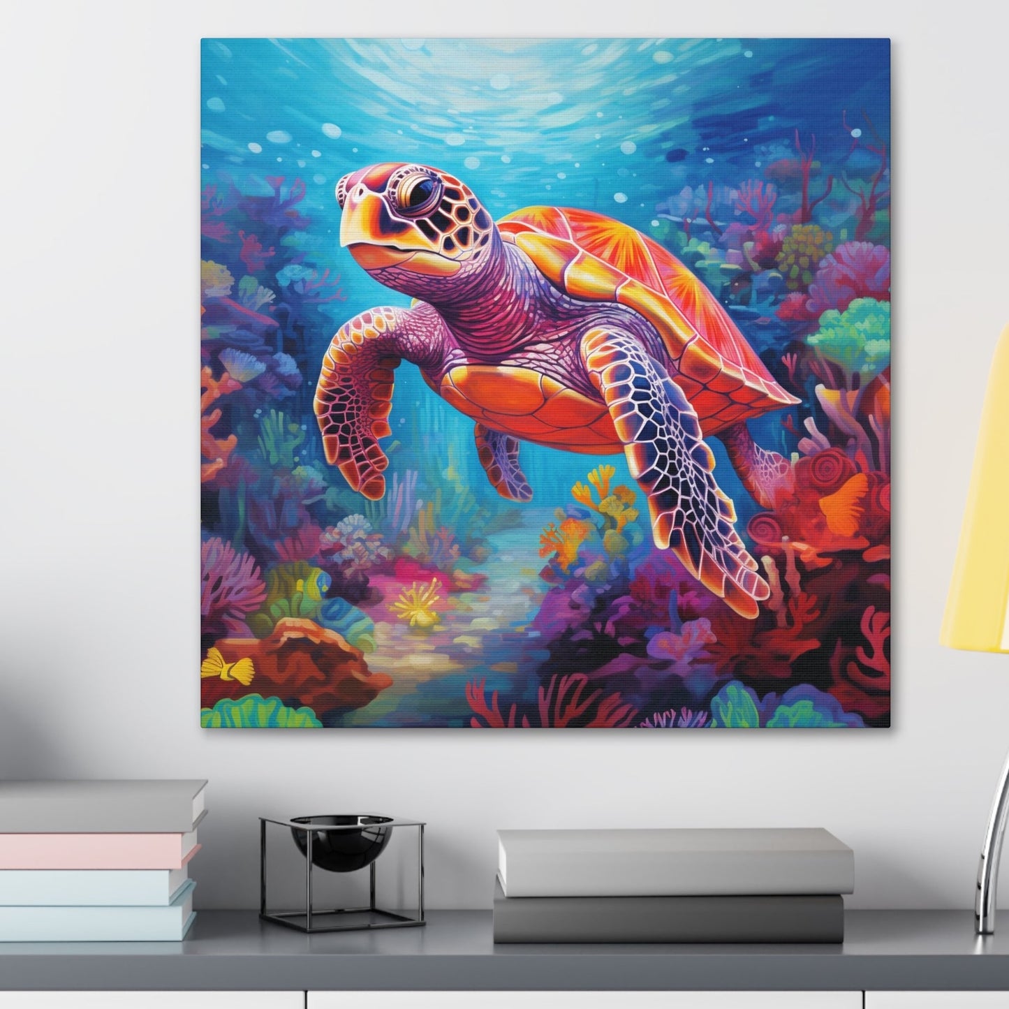 sea turtle wall art