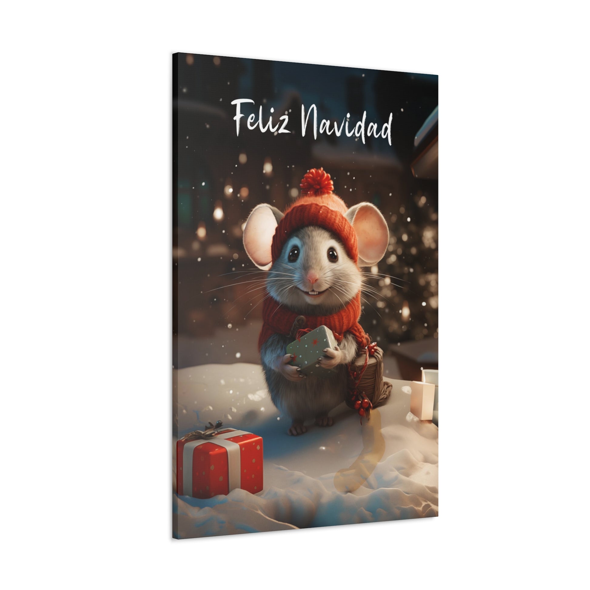 Feliz Navidad mouse art prints