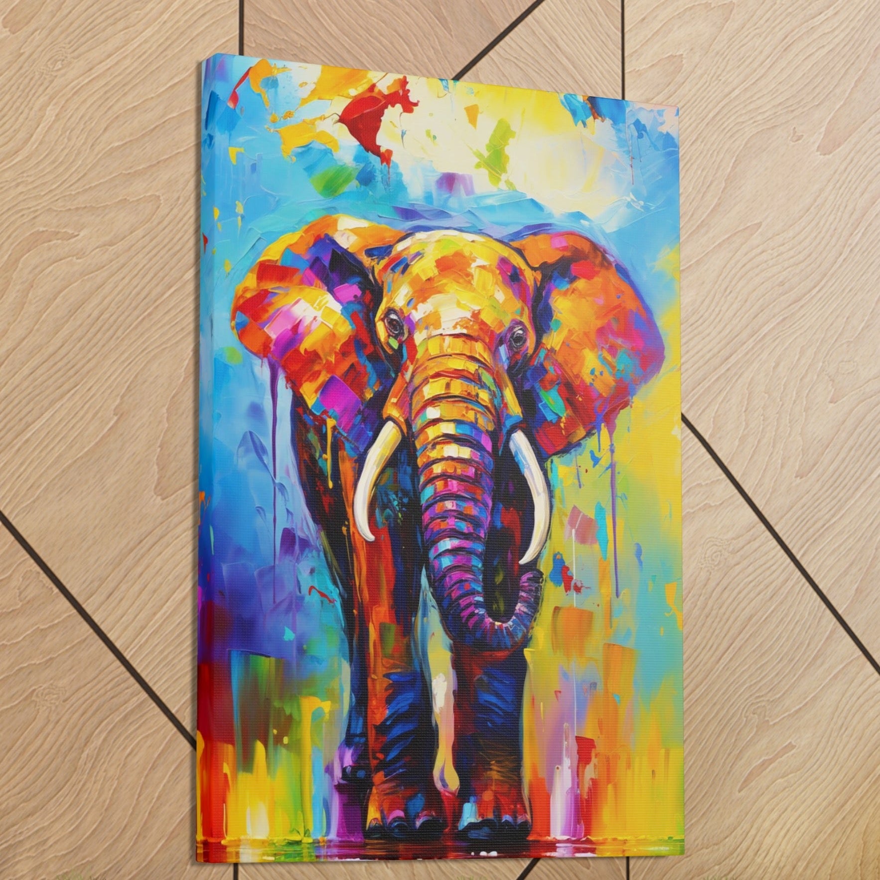 modern art elephant wall decor ideas