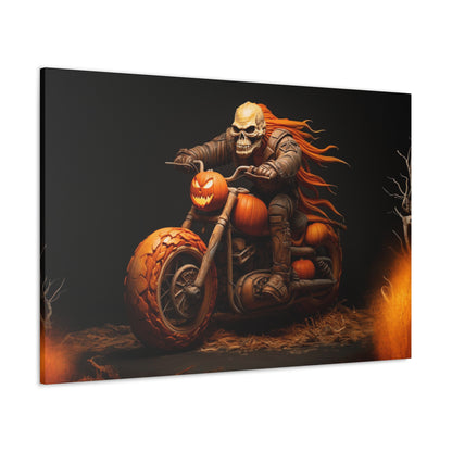 halloween ghost riding motorcycle art