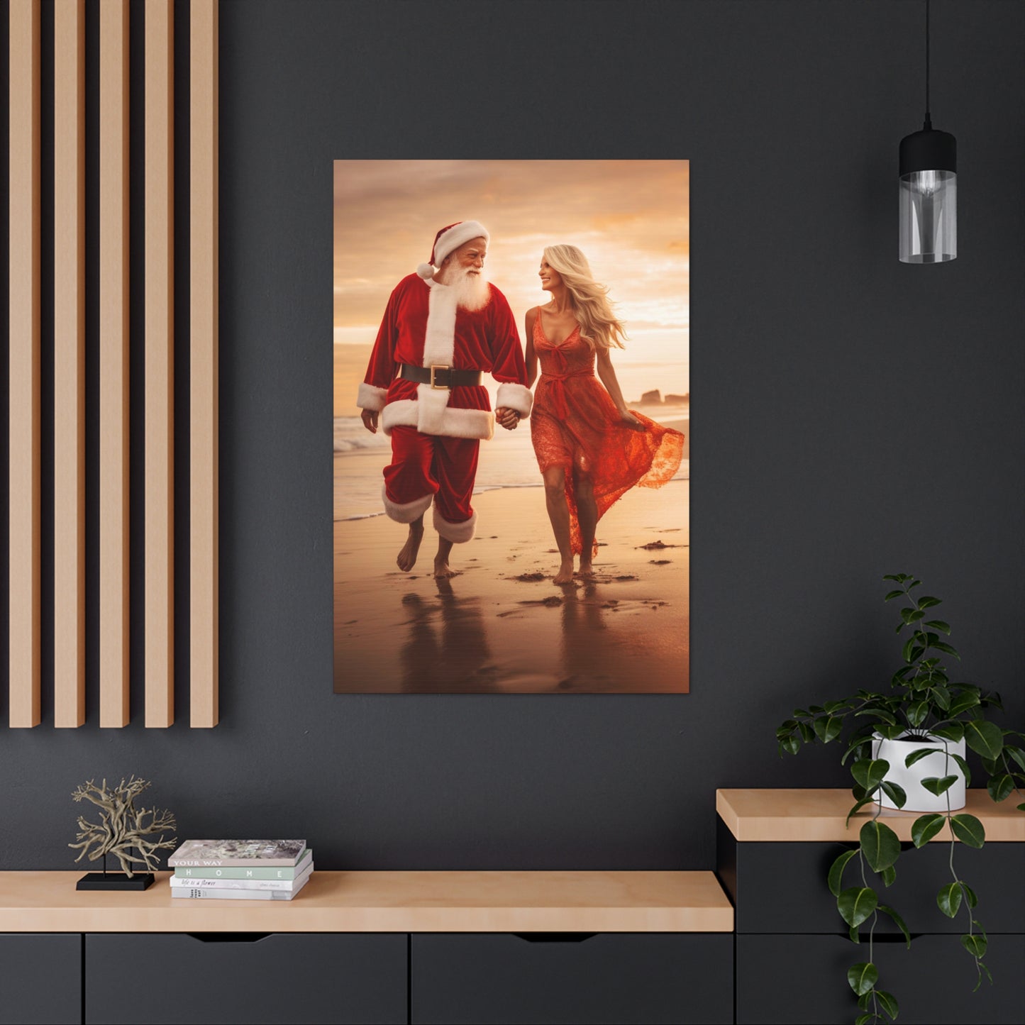 mr and mrs claus wall art decor