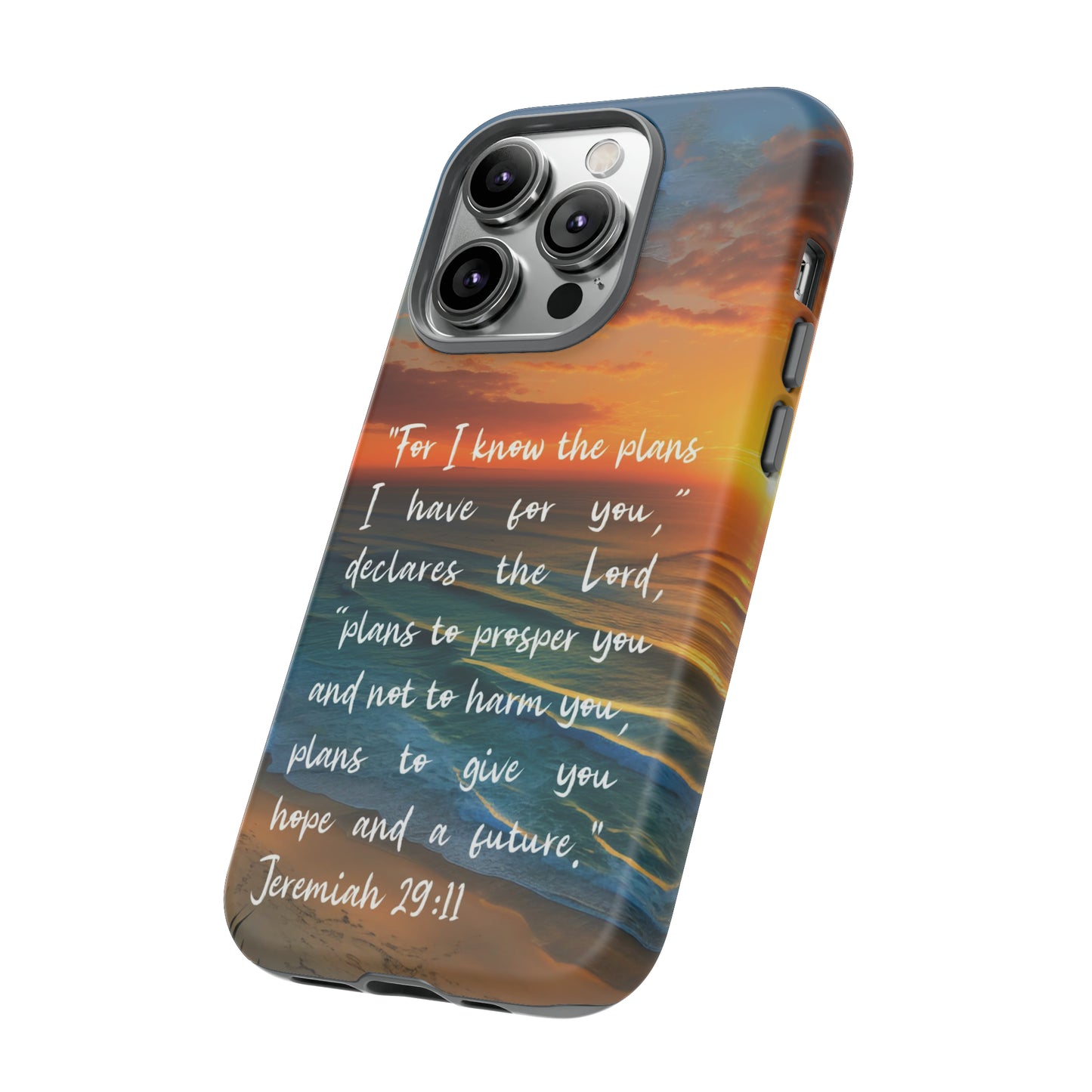Jeremiah 29:11 Tough Christian Phone Case iPhone Samsung Galaxy Google Pixel I Know The Plans I Have For You Christian Cell Phone Cases